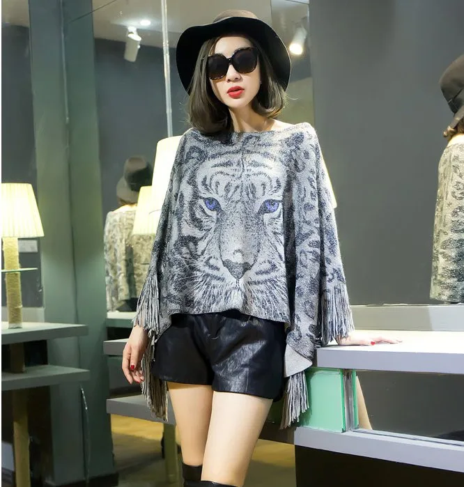 Для женщин Свитеры для и Пуловеры 2017 Новинка зимы Повседневное рукав &quotлетучая