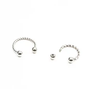 lot50pcs body jewelry 16g surgical steel twist new earnose lip labret bar lip piercing cbr horseshoes diath helix hoop ring