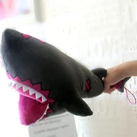 1pcs 55 80cm plush toy shark stick doll pillow soft stuffed animal shark hammer props weapon sofa pillow children plush toys