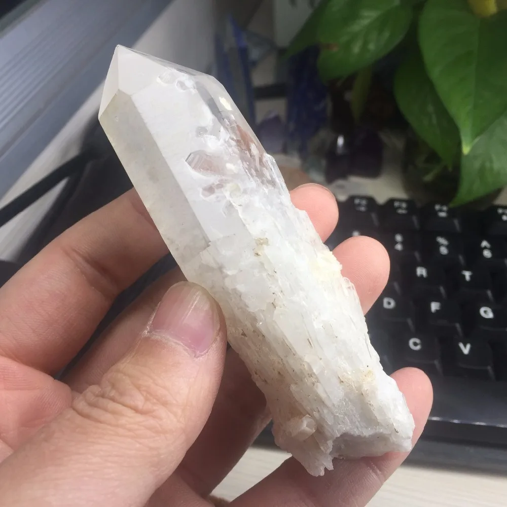 109g Natural Skeleton Quartz Crystal Stone Healing Minerals Wand Specimen #BH1032 | Дом и сад