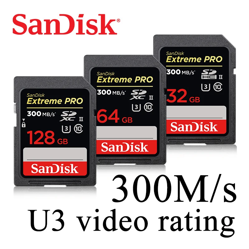 Sandisk Extreme Pro 32 Гб SDHC UHS 2 U3 класс 10 карта флэш памяти скорость до 300 для цифровой