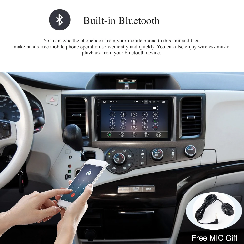 Автомобильное радио GPS Android 8 0/7 1 для Toyota Sienna XL30 2010 2011 2012 2013 2014 2.5D IPS экран ядер 4 Гб + 32