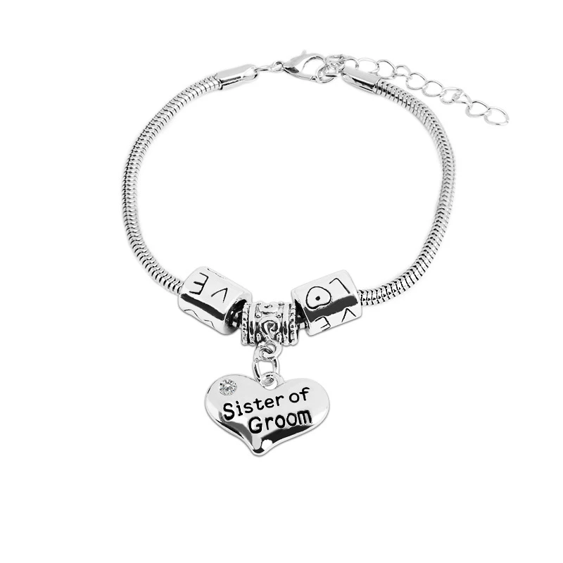 Свадебный браслет отец жениха большая сестра папа мама лучший друг Нана семейное