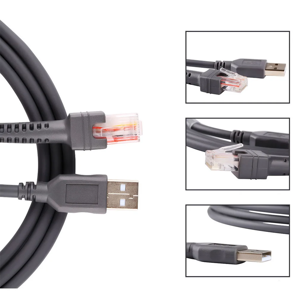 USB 2 0 кабель для сканера Электроника штырь к RJ45 символ штрих кода цифровой офис