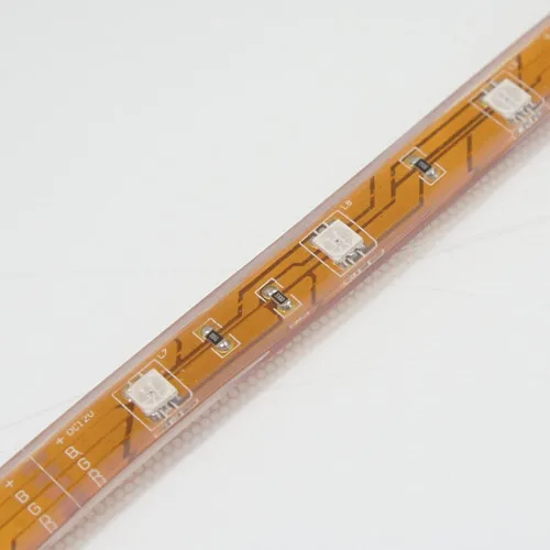 Waterproof-IP68 1 м DC 12 В SMD5050 гибкий светодиодный полосы 30 светодиодный ы за метр, белый, красный, зеленый, синий, желтый, RGB, Медь фон