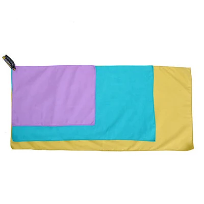 Трехцветное полотенце из микрофибры спортивное быстросохнущее дорожное женское