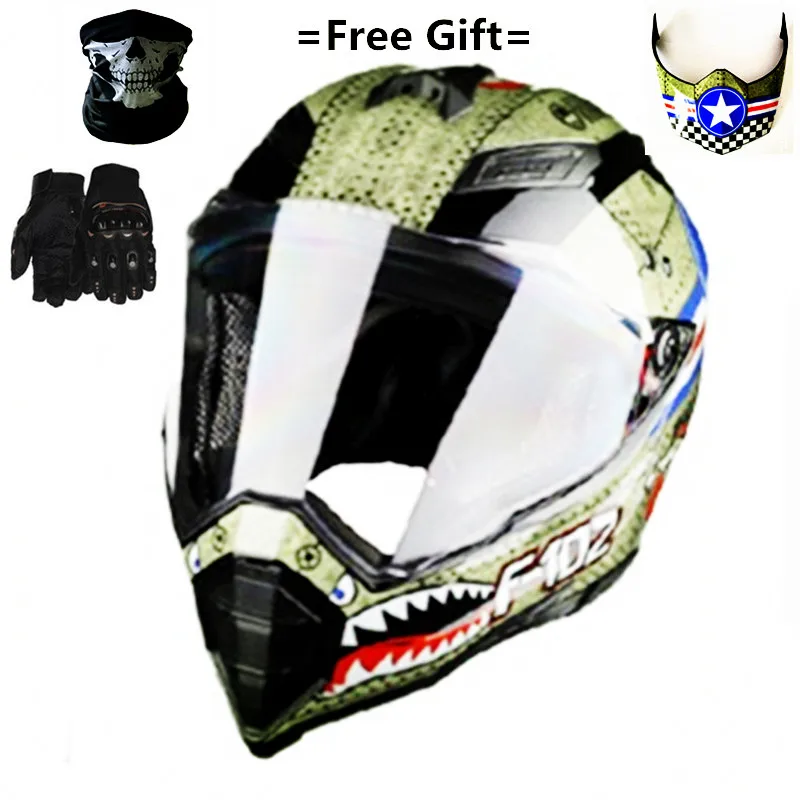 Mate черный двойной спортивный бездорожье мото rcycle шлем Dirt Bike ATV D.O.T Сертифицированный(M, синий) Полное Лицо casco для moto Sport - Цвет: SDU