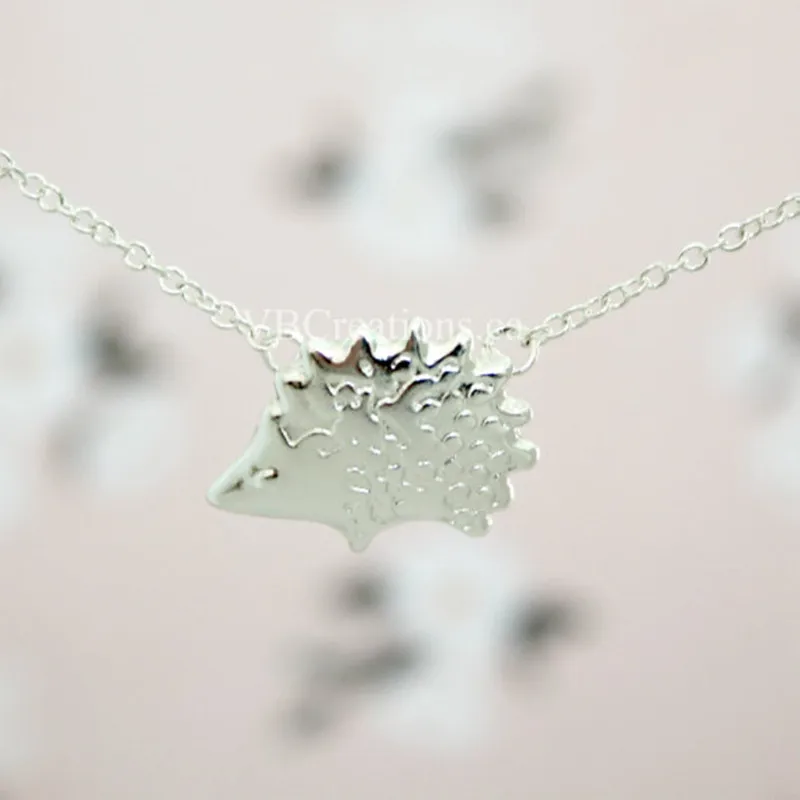 Новинка 2017 года милые животные Ежик ожерелья для Для женщин крошечные подвеска