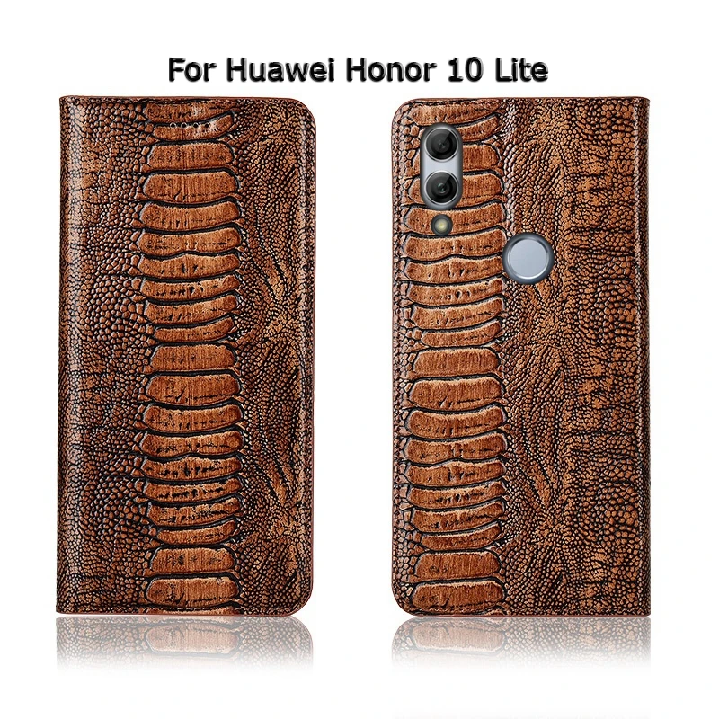 Топ из натуральной коровьей кожи Магнитный чехол для huawei Honor 9 9i 10 Lite Стенд Флип Ретро чехол для телефона чехол