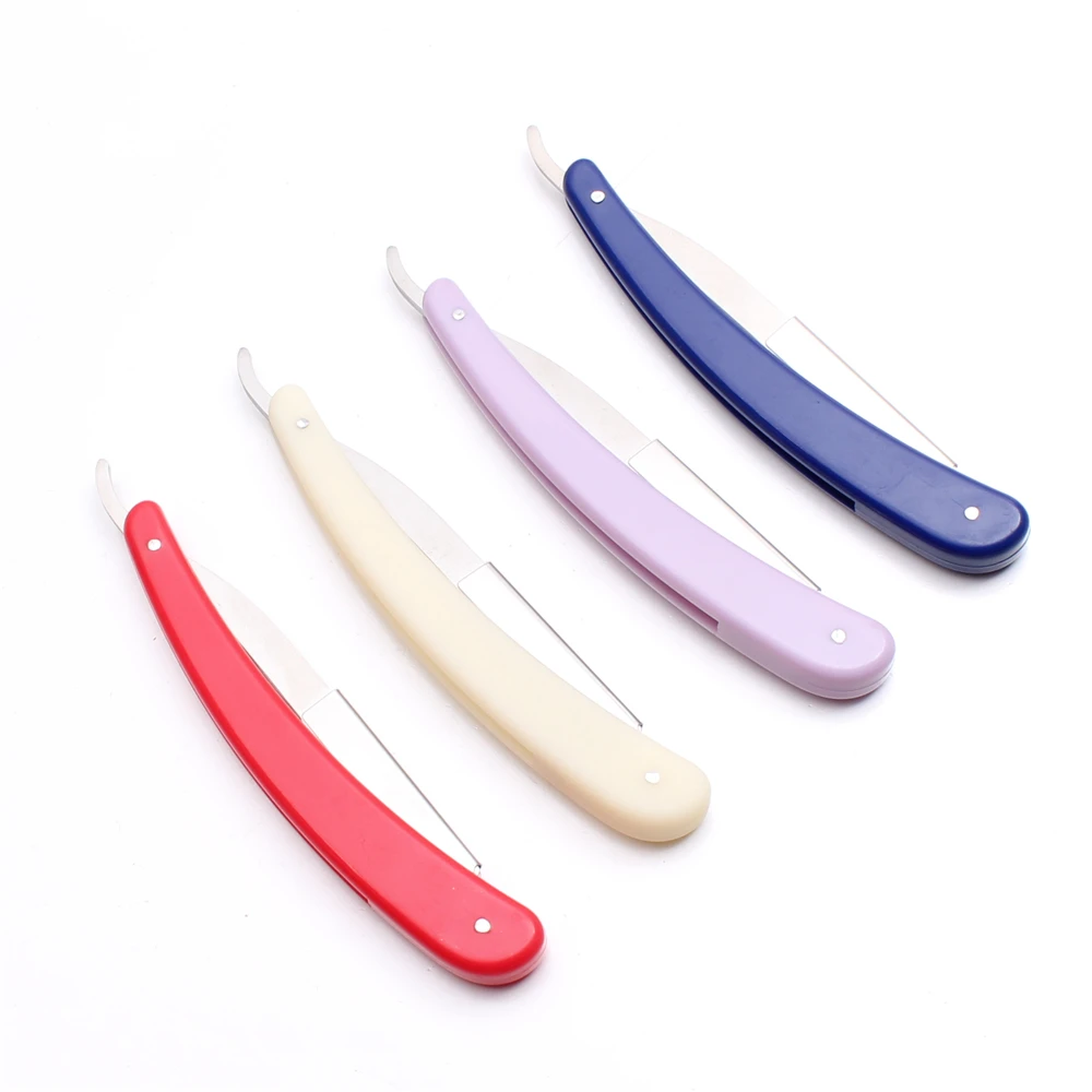1Set 14.5*1.5cm Hot Sell Barber Razor Edge Folding Shaving Knife Salon Hair Removal Tool Shaving Razor Salon Equipment C6105