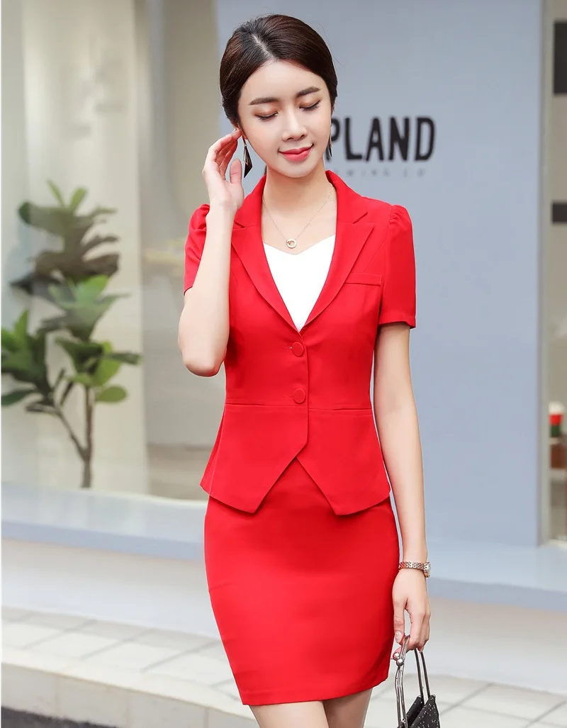 Элегантные белые облегающие Модные женские деловые костюмы OL с топом и юбкой для
