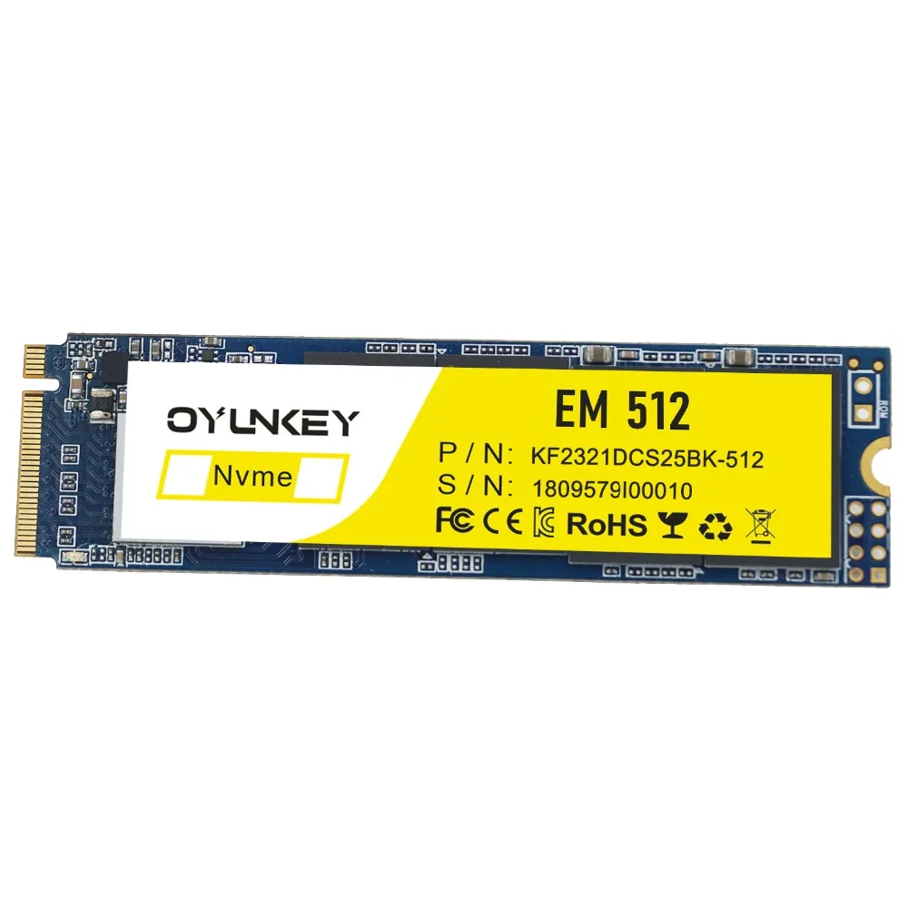 M.2 SSD OYUNKEY 256 ГБ 512 NVME твердотельный накопитель PCIE 2280 жесткий диск 3D NAND PCI Express