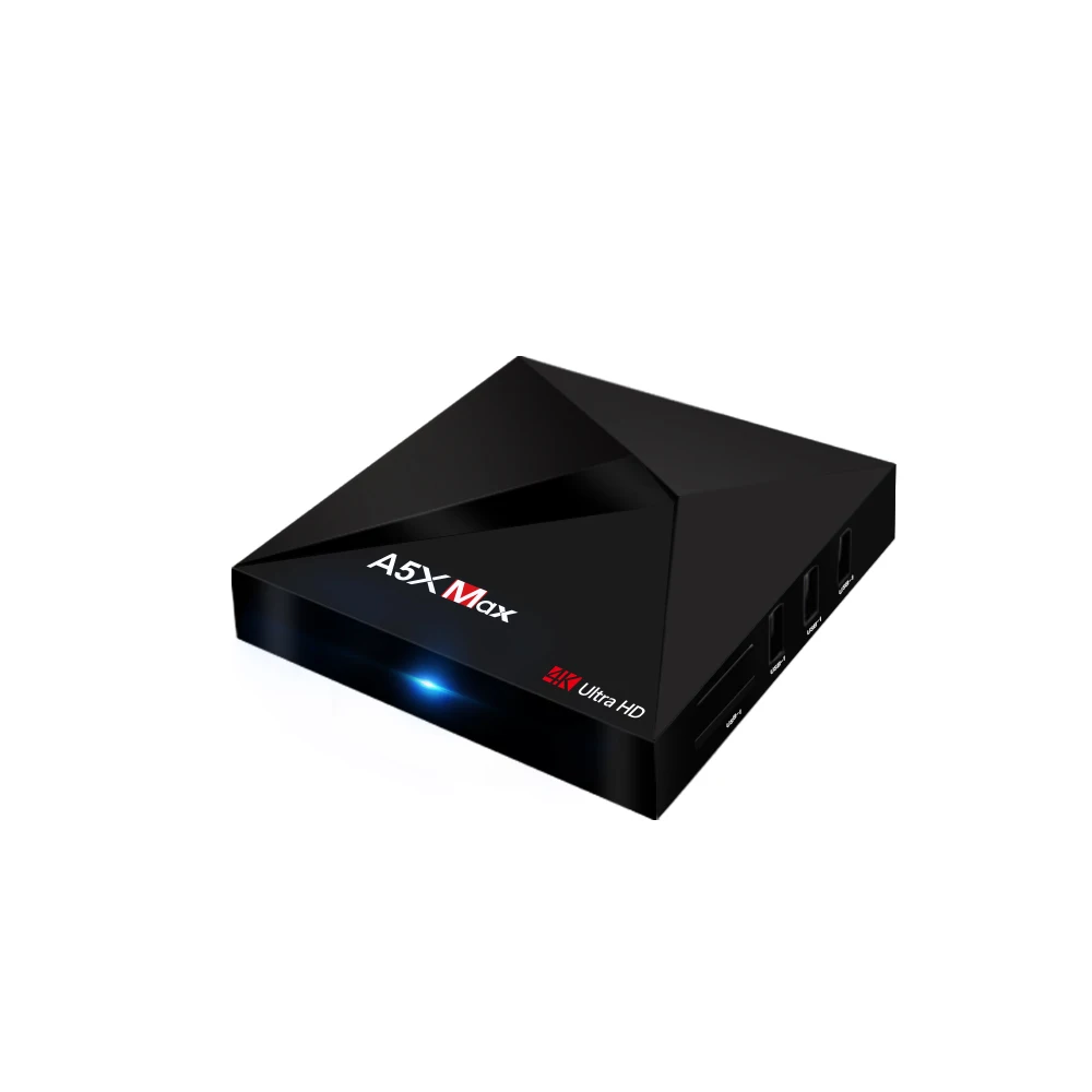 A5X Max 4 Гб RAM 32 ГБ ROM Smart Android 7 1 TV Box RK3328 четырехъядерный 2 4G WiFi 4K медиаплеер с T2C RU
