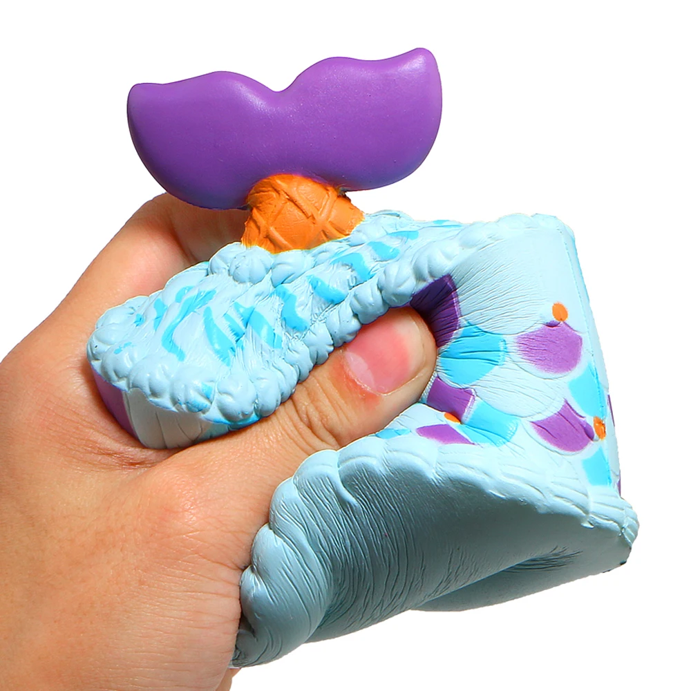 

Cute Kawaii Soft Squishy Shark Style Cake Toy Slow Rising for Kids Adults Relieves Stress Anxiety Home Decoration toy kids gifts