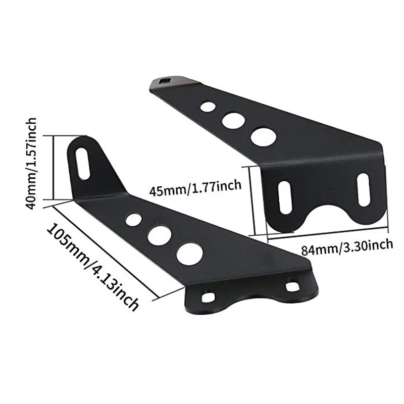 Для Jeep Wrangler 2"-22" светодиодный свет бар капот монтажные кронштейны для Jeep JK 2007- 2 двери/4 двери