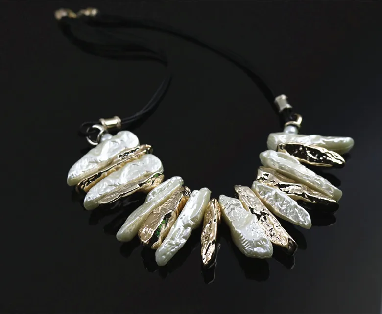 Женское Ожерелье с имитацией жемчуга длинное ожерелье цепочкой и бусинами 2016