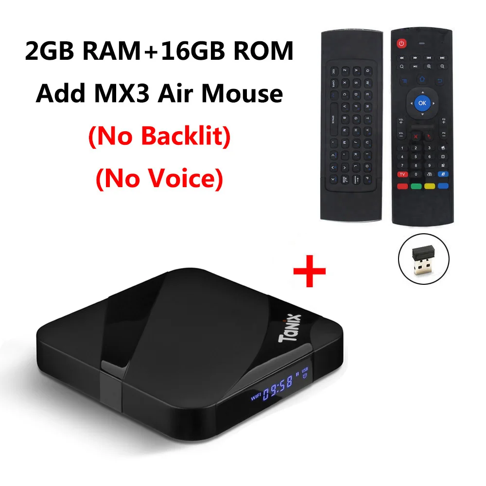 TX3 MAX add MX3 TX3 MAX светодиодный мини ТВ-приставка Android 7,1 2 ГБ DDR3 16 Гб rom четырехъядерный процессор Amlogic S905W WiFi Bluetooth 4,1 Smart tv Box 4K HD медиаплеер - Цвет: TX3 MAX add MX3