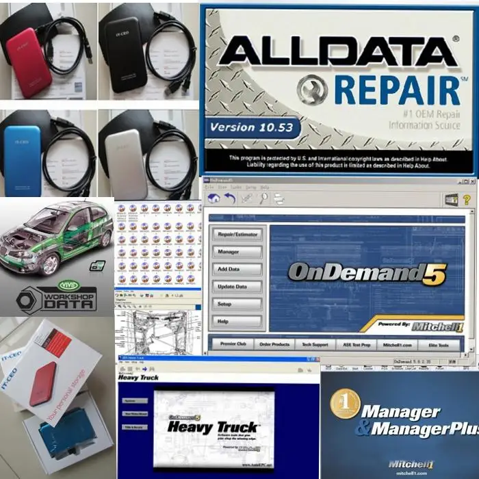 Программное обеспечение для ремонта авто Alldata 10 53 + Mitchell ondemand 5 8 2015 система