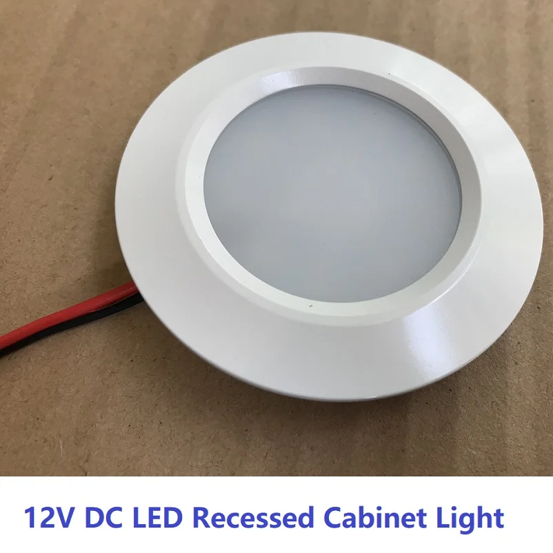 12V 2,5 w светодиодный Утопленный вниз светильник потолочный светильник под интерьер светильник Алюминий оболочки RV Campervan автодом лампы