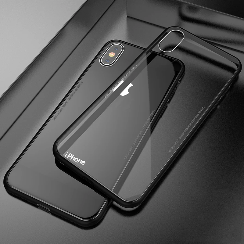 Чехол из закаленного стекла RZP для iPhone X 8 7 6s Plus чехлы телефонов Роскошный ультра