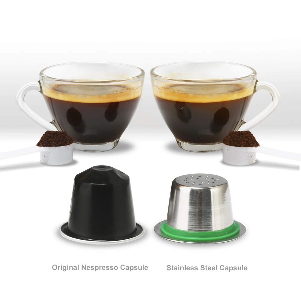 Нержавеющая сталь многоразового Nespresso Кофе капсула многоразовые капсулы с