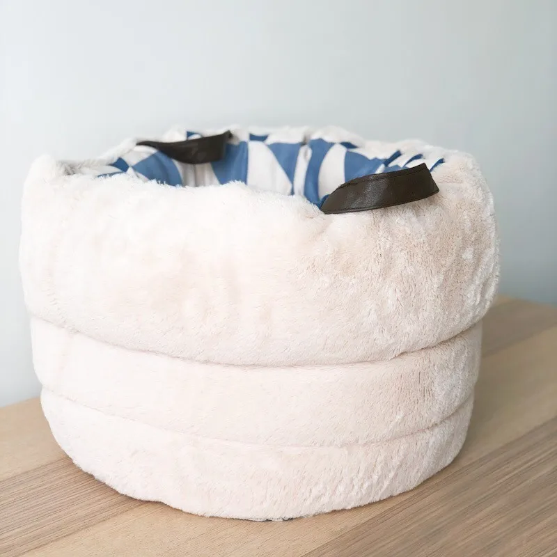 RFWCAK Removable Washable Pet Dog Bed Warm House Soft Nest Baskets Fall Winter Cat Kennel Puppy Chihuahua Supplies | Дом и сад