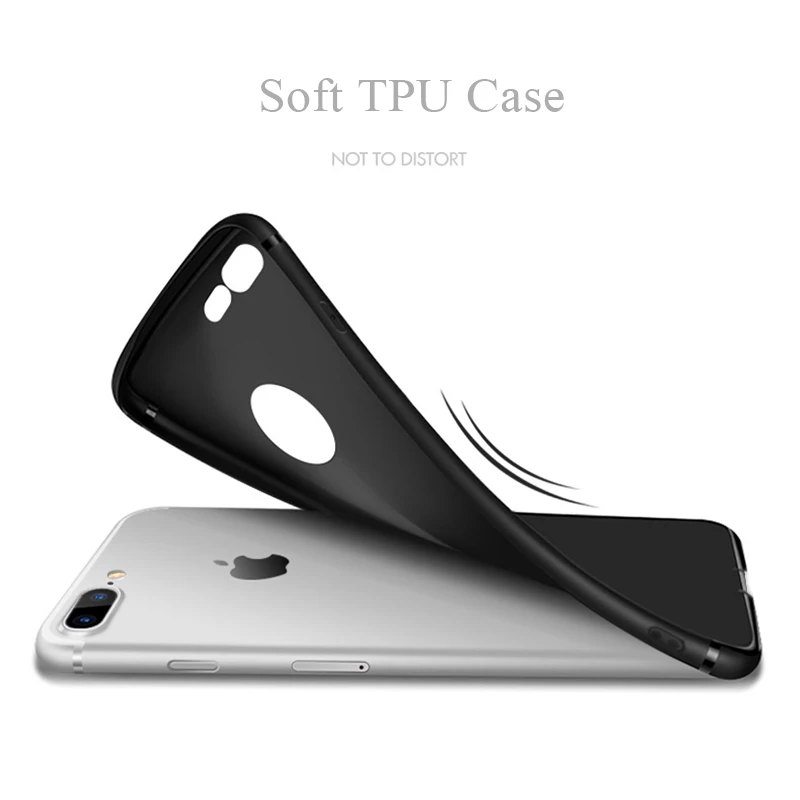 Baixin для iPhone 6 6s 7 plus Чехлы мягкие из кожи TPU силиконовый чехол телефона полное