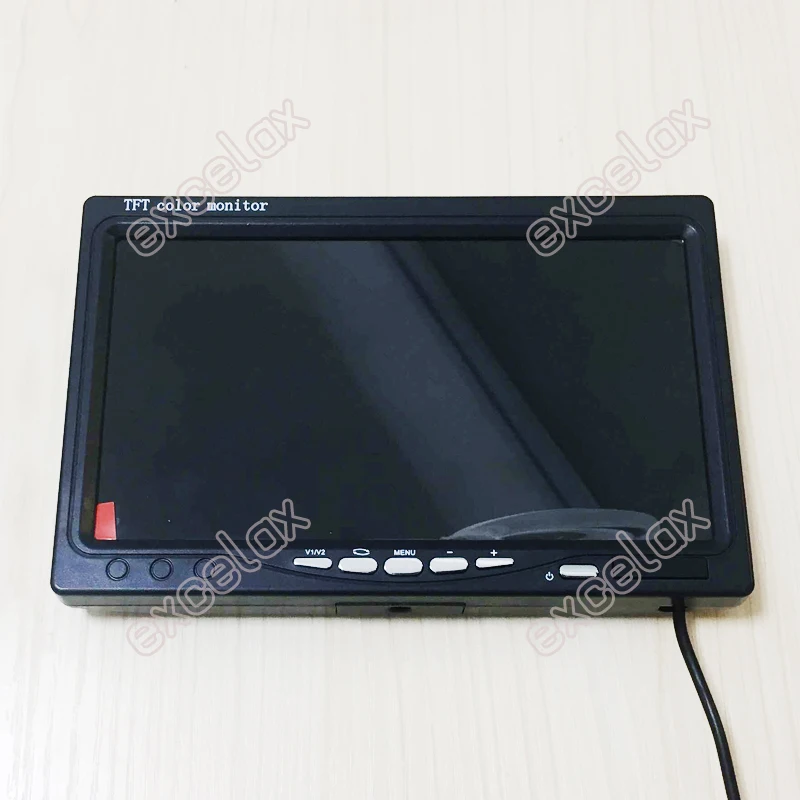 7-дюймовый 800x480 AV порт 2CH видео аналоговый монитор " цветной TFT ЖК-дисплей для видеонаблюдения камеры безопасности