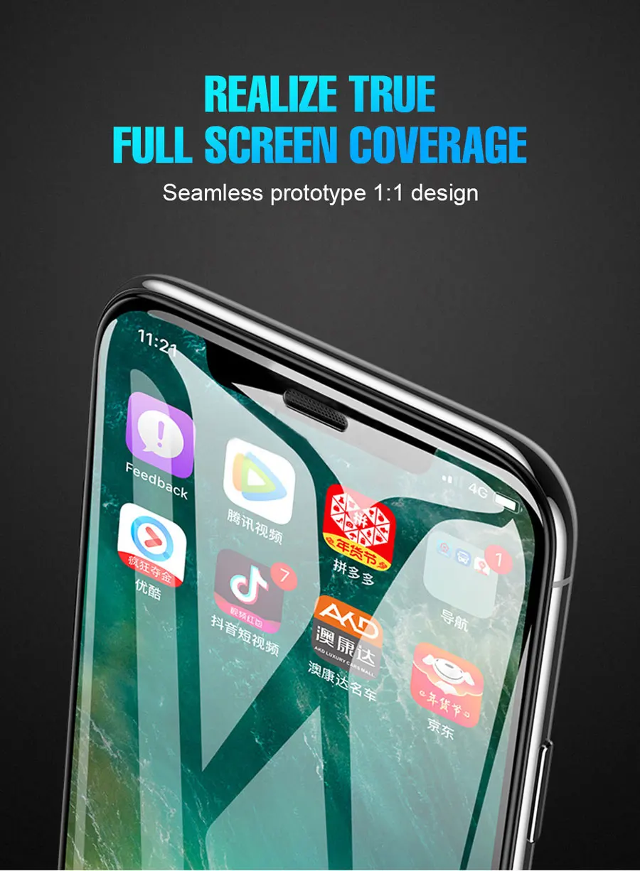 5D стекло для iPhone XS X 8 7 6 6S Plus защита экрана закаленное стекло для iPhone 11 Pro Max iPhone11 3D защитная пленка