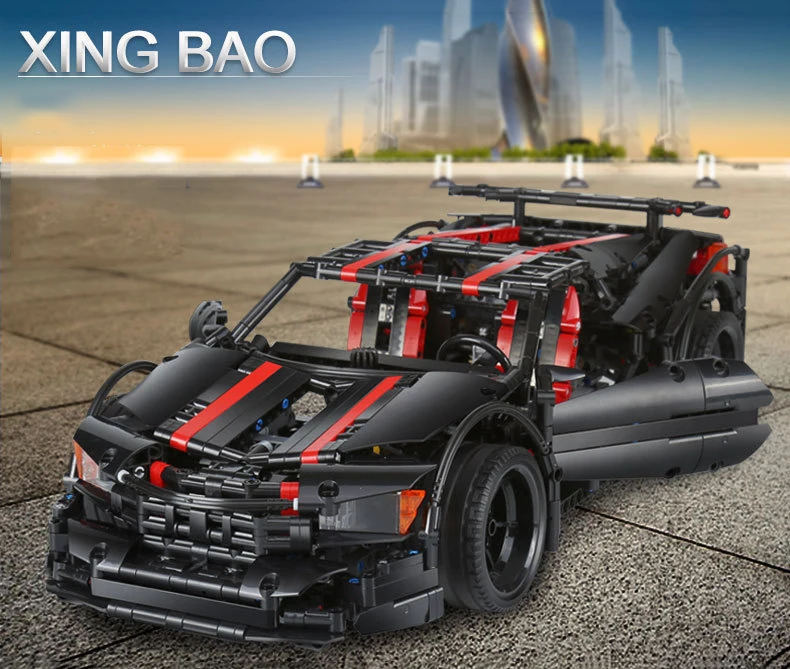 1916 шт. MOC Technic серия X19 спортивная модель автомобиля строительные блоки Развивающие гоночные машинки игрушки для детей Подарки