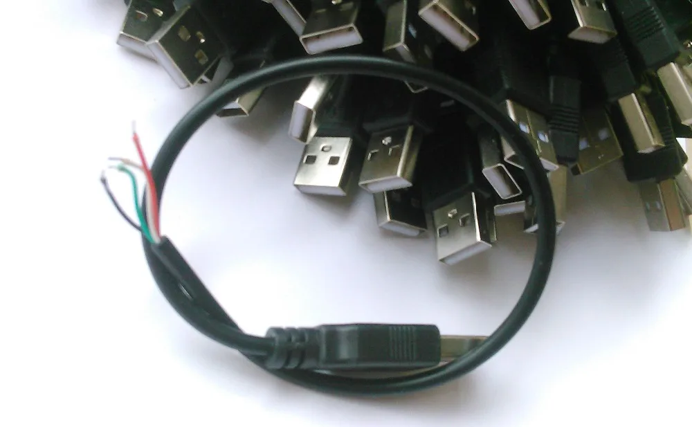50 шт. 2 0 Удлинительный USB кабель штекер для пайки длина 30 см|cable solder|cable usbcable usb male |