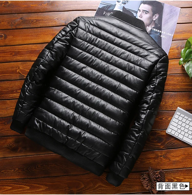 Мужские модные зимние теплые куртки с воротником-стойкой размера плюс 4XL 5XL 6XL 7XL 8XL 95