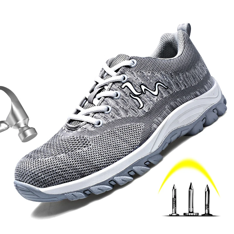 Модная Высококачественная плетеная защитная обувь с защитой от клещей и ударов