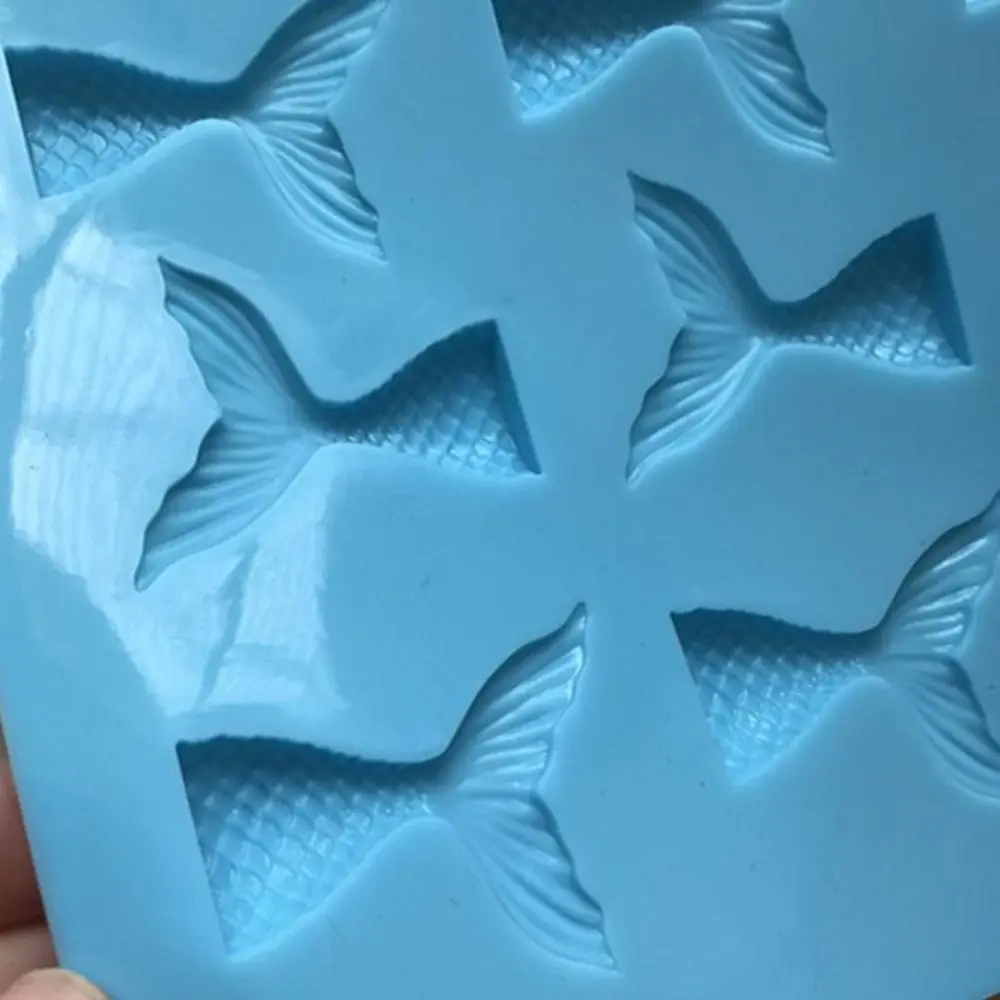 16 сетки силиконовые мини одеяло хвост русалки Fondant (сахарная) Торт украшения для