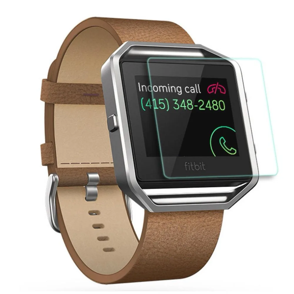 Закаленная пленка для часов fitbit blaze чехол с полным покрытием стеклянная Защитная