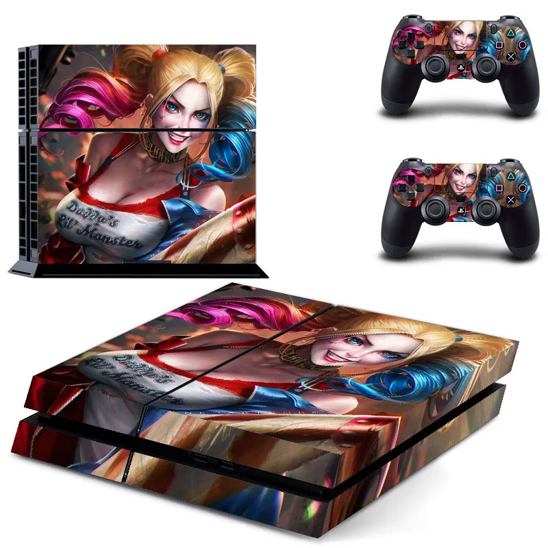 Наклейка с Бэтменом для PS4, чехол для консоли Playstaion 4, виниловые наклейки для управления кожей+ 2 шт., защитный геймпад