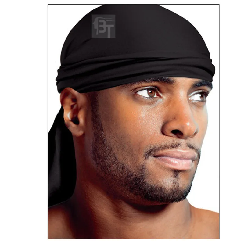 Горячая Распродажа; Новинка; Модная элегантная спандекс короля Durag Байкер головка Обёрточная бумага Тюбетейка бандану ДУ тряпка для мужчин
