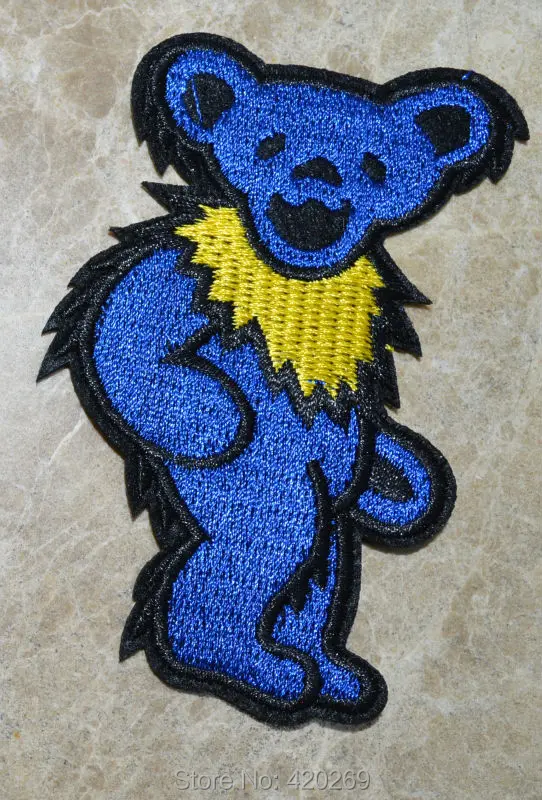 Горячая распродажа! ~ Голубые благодарные мёртвые нашивки с рисунком танцующего