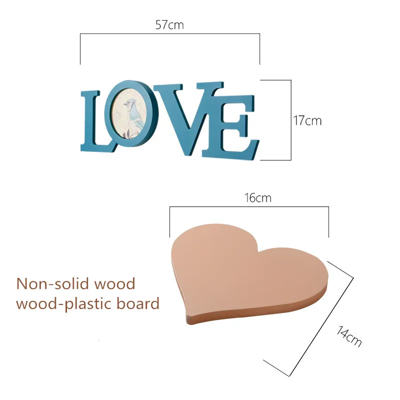 Романтическое сердце-образный фоторамка настенные украшения 25 шт./компл. рамка