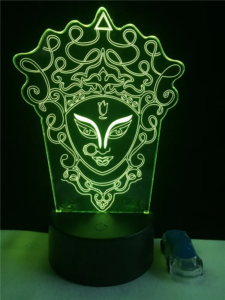 Китайский Макияж для лица 3D иллюзия Ночник светильник USB RGB цвета изменить