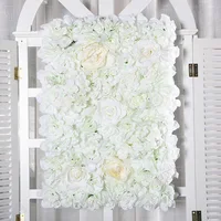 Hot Sale Upscale Wedding Backdrop Centerpieces Flower Panel Rose Hydrangea Flower Wall Party Decorations Supplies