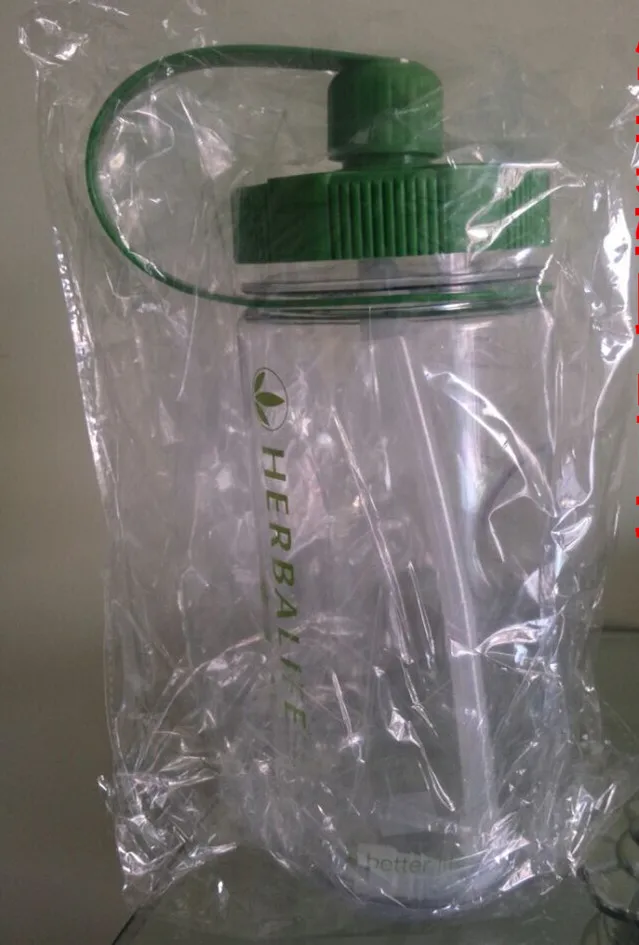 Экологичная пластиковая бутылка herbalife объемом 1000 мл для воды с соломинкой|herbalife
