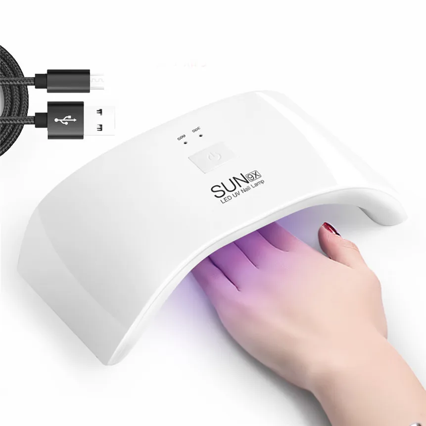 Haicar ногти искусство машина 36W USB УФ гели для ногтей для гелевого маникюра, лечебная лампа светильник для сушки лака для ногтей, Прямая 80327