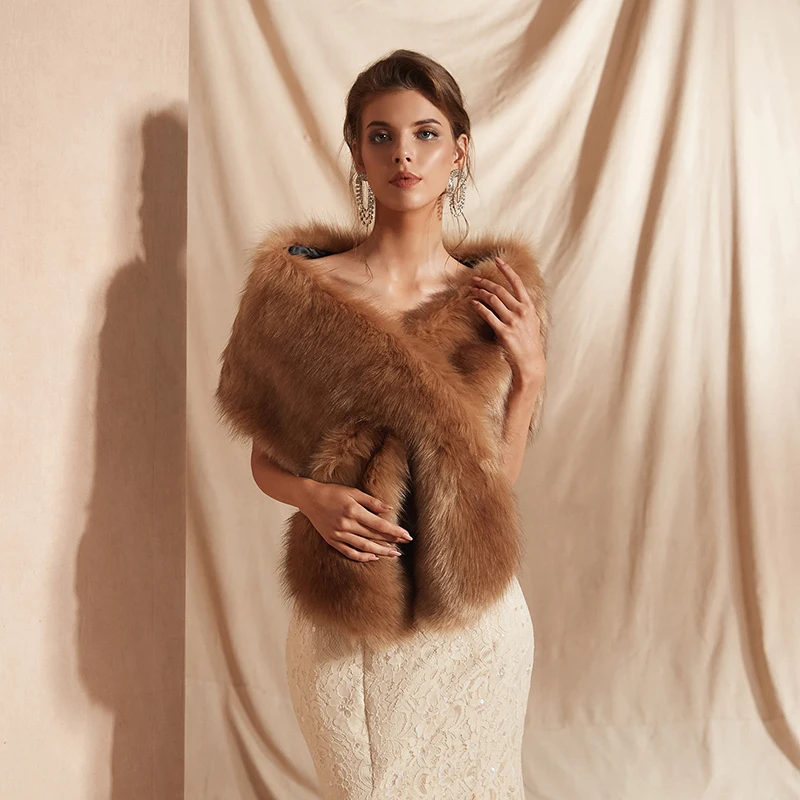 Женское свадебное болеро Forevergracedress элегантное мягкое пальто из искусственного