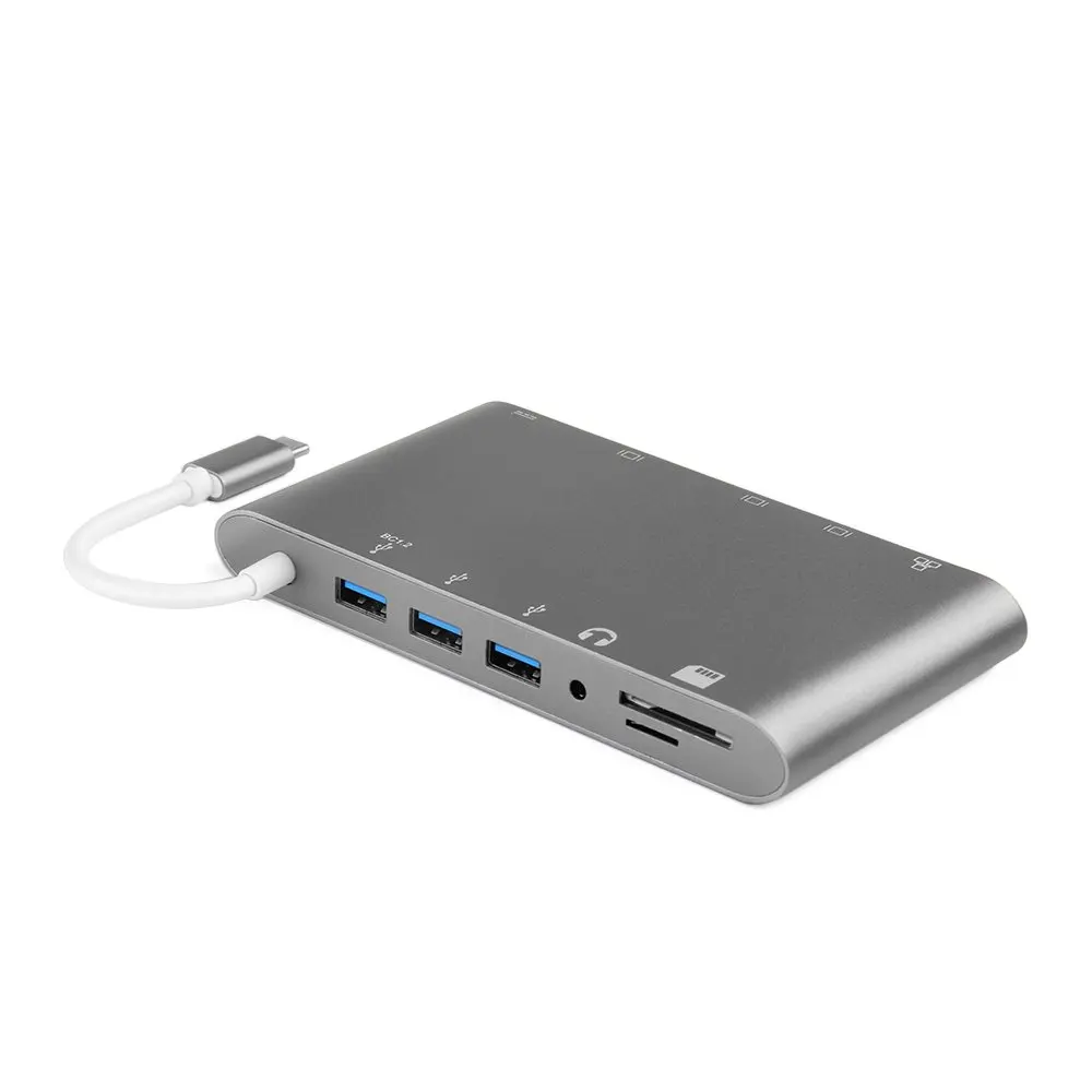 USB-C/type C/Thunderbolt 3 к USB 3,0/HDMI 4 K/VGA/Mini дисплей/Ethernet/стерео/SD карта/Micro SD карта USB-C адаптер