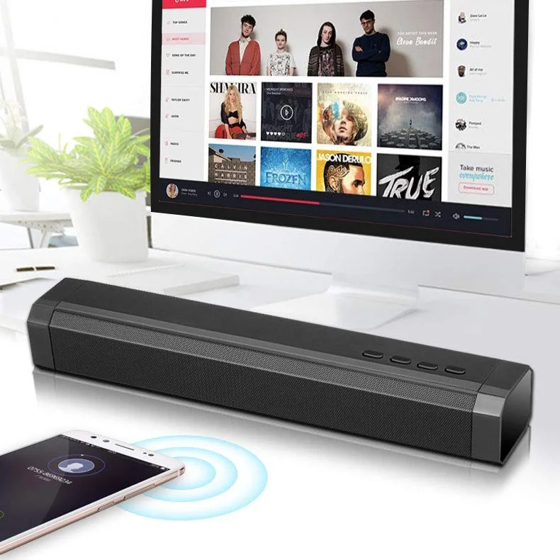 Soundbar Bluetooth проводной беспроводной объемный сабвуфер домашние колонки аудио