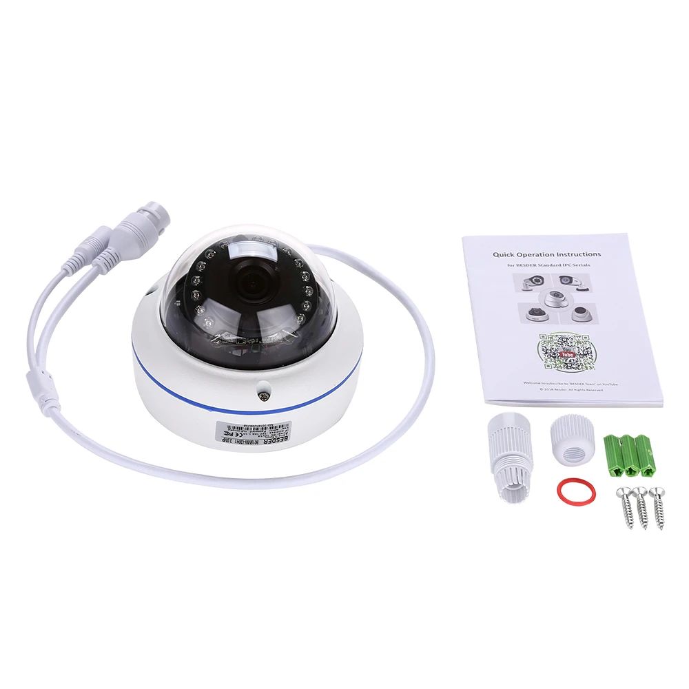 3MP 1080P IP камера Smart Security 3 6 мм Onvif ИК Ночное Видение купольная H.265 CCTV|Камеры