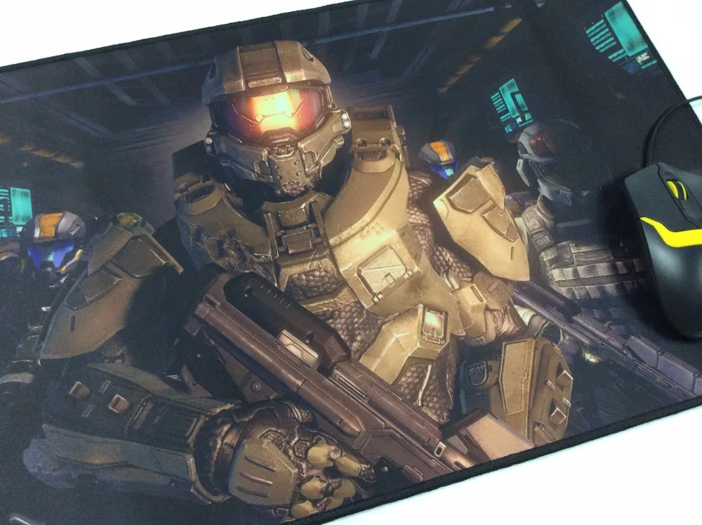 Congsipad Горячая Видео Игра Halo серия коврик для мыши Halo 5 Master Sergeant Larg размер игровой большой коврик для мыши столы для геймера