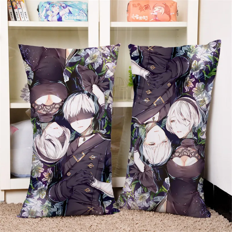 2017 новая Аниме игра NieR Automata подушка 40*70 см 3D узор YoRHa 2B 2A 9S наволочка постельные