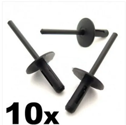 

10x For Mini Plastic Pop Blind Rivets 6mm, Inner Wing Liner, Front Splitter & Skirts